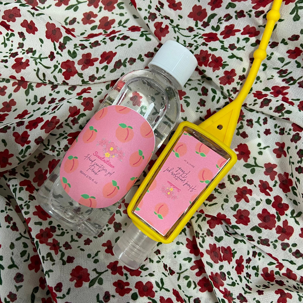 Peach Scented Hand Sanitizer & Refill Bottle