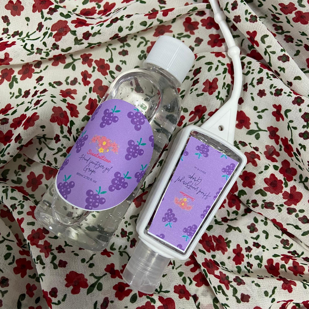 Grape Scented Hand Sanitizer & Refill Bottle Bundle